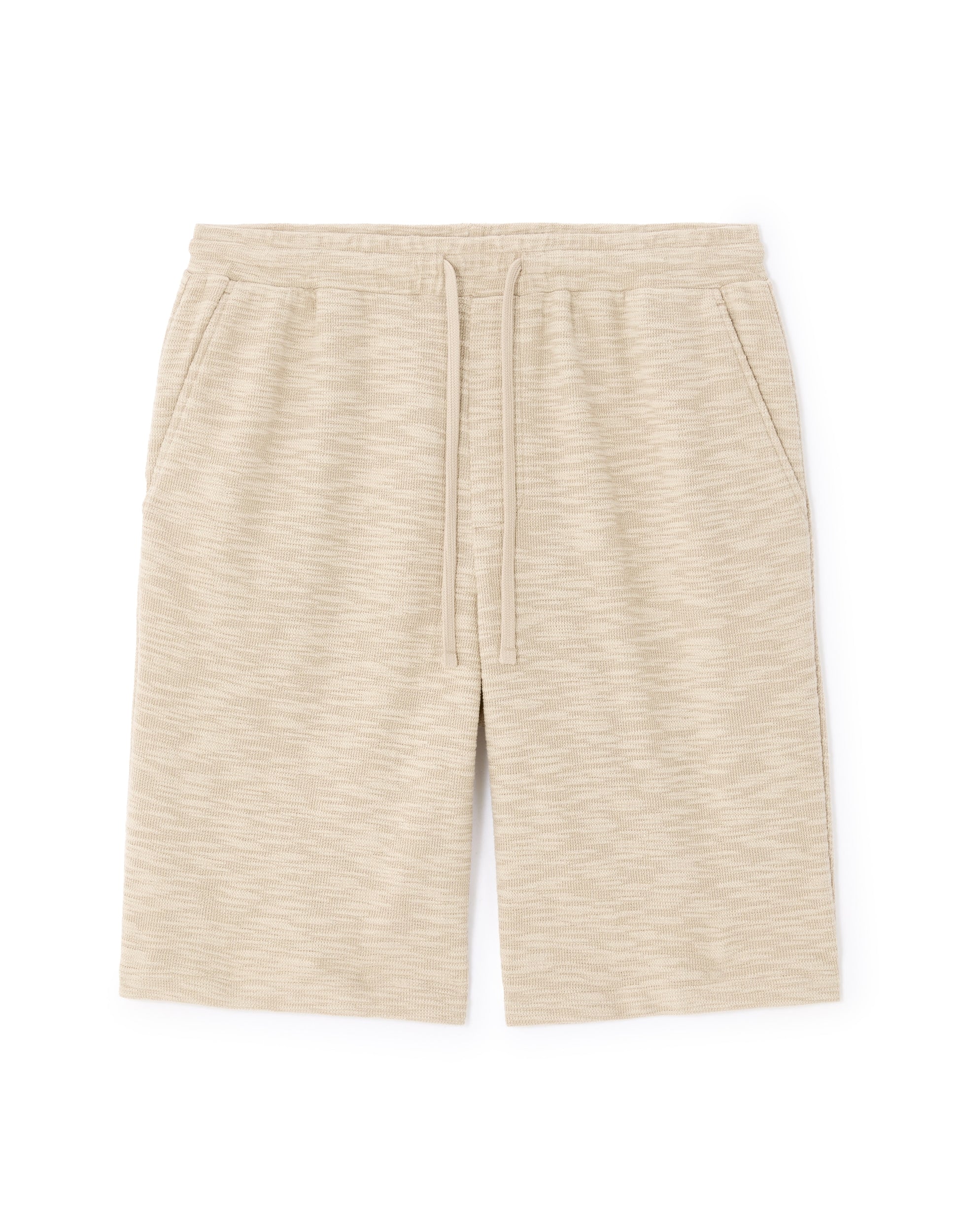 Celio Regular fit French terry Bermuda shorts - Beige