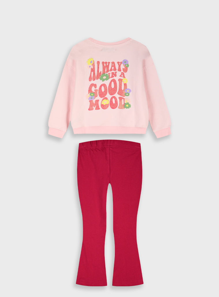 Cotton Girl Set - Violet