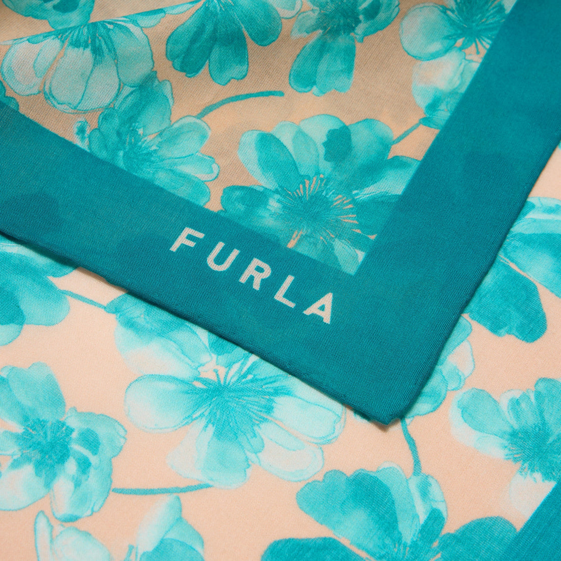 Furla Lea Bandana 60X60 in Blue - Scarves 