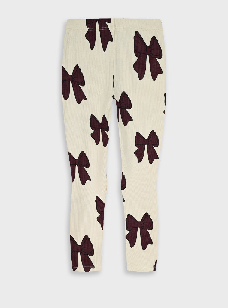 Cotton Girl Leggings - Powder