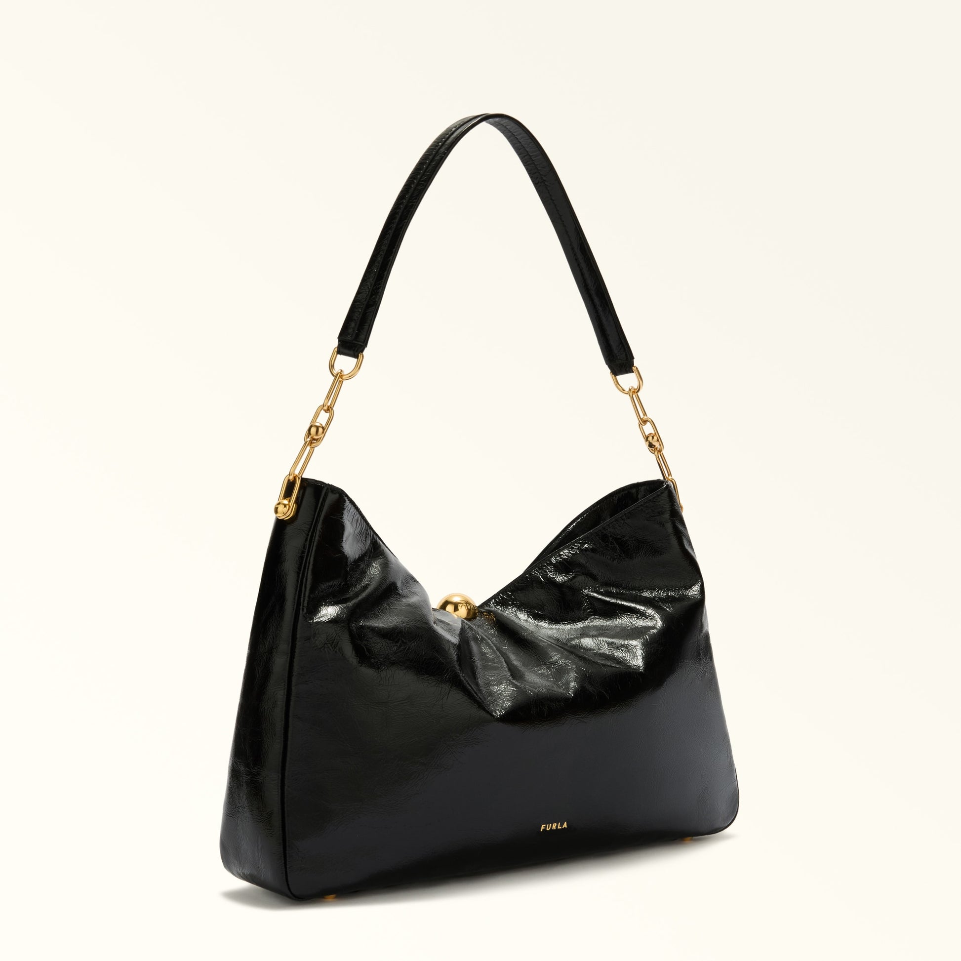 Furla Sfera Soft L Shoulder  Bag In Leather