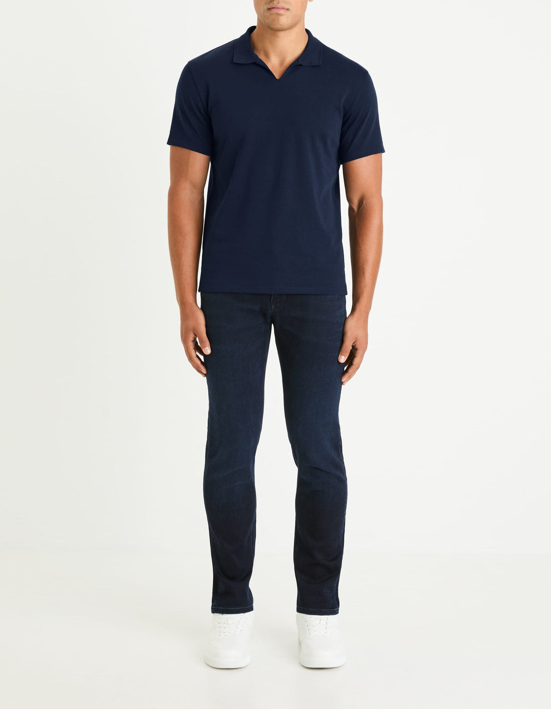 navy Short sleeves Polo