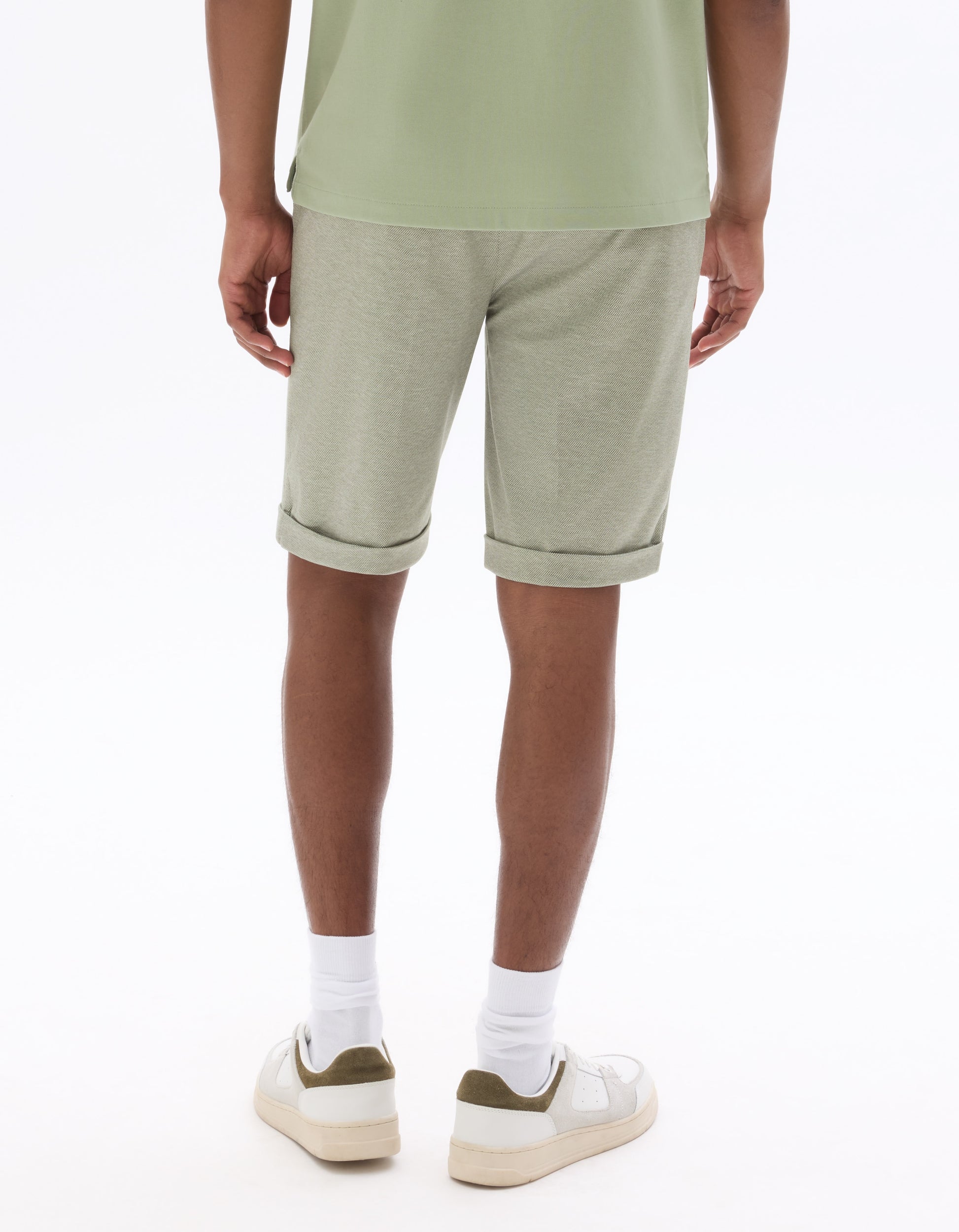 Celio All-Day Knit Bermuda Shorts - Khaki