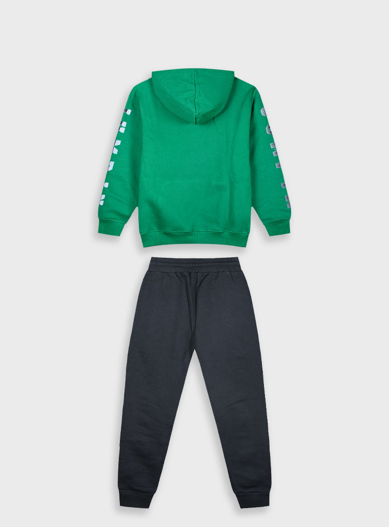 Children's Black Tracksuit(Blouse,Trousers) For Boy
