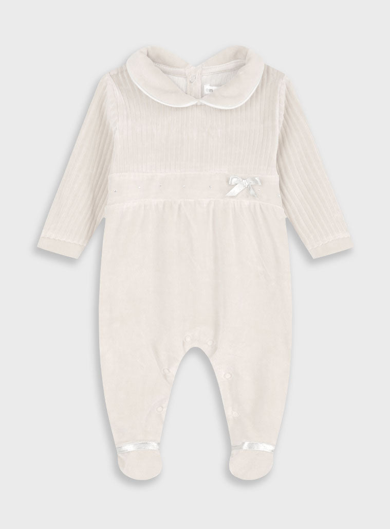 White Infant Romper for Girls