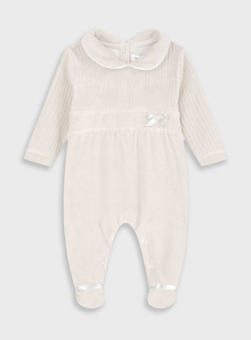 White Infant Romper for Girls