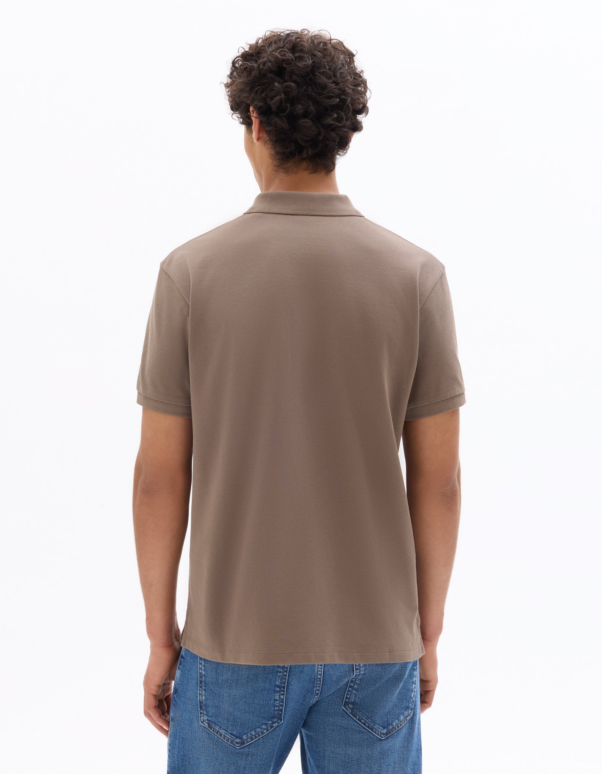 Regular Fit pique Polo Shirt, 100% Cotton Celio