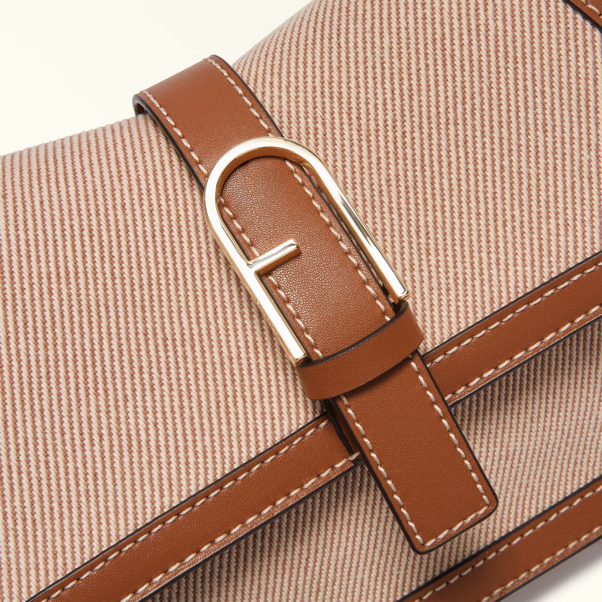 Furla Flow M Top Handle in Brown - Bags 