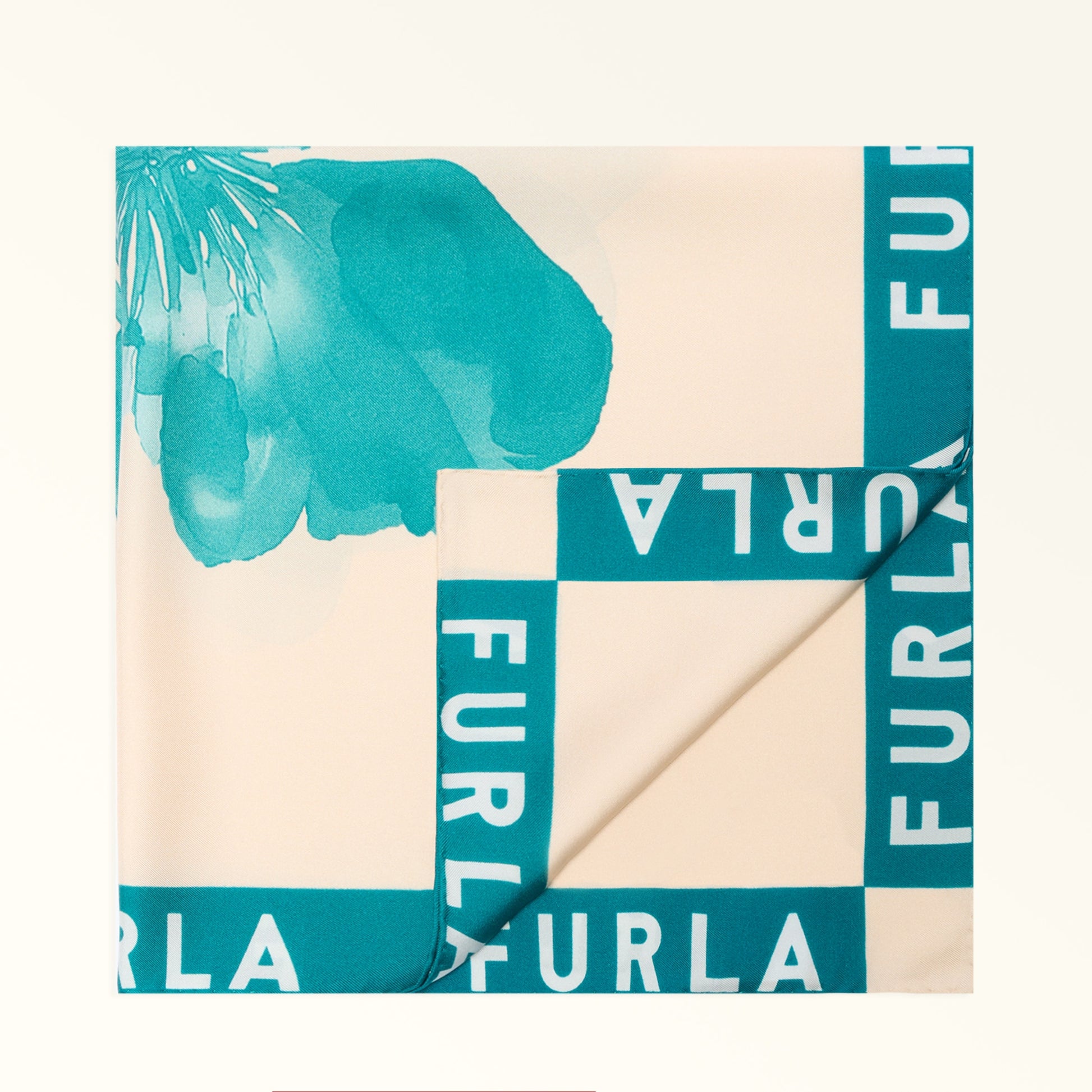 Furla Lea Bandana 60X60 in Blue - Scarves 