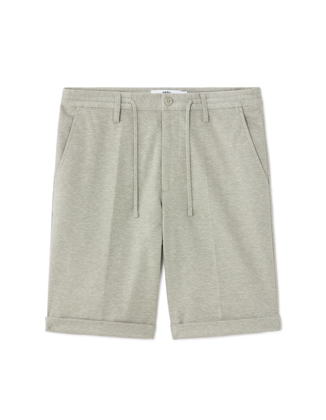 Celio All-Day Knit Bermuda Shorts - Khaki