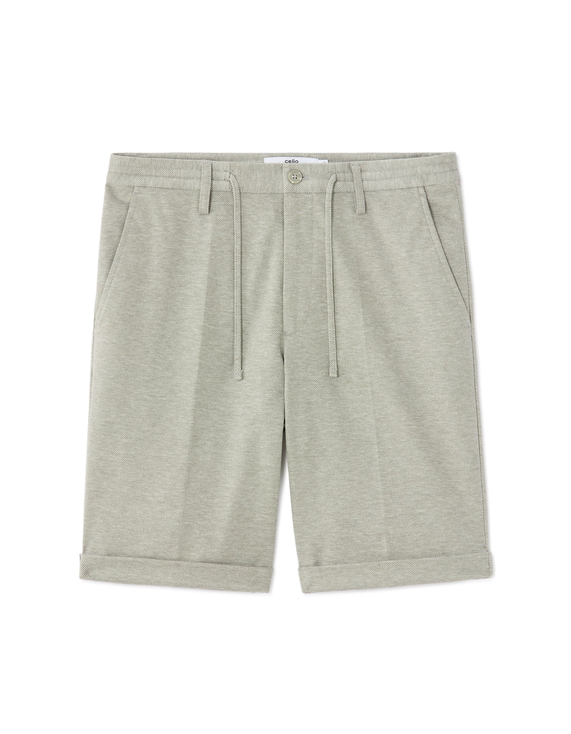 Celio All-Day Knit Bermuda Shorts - Khaki