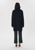 Marie coat in navy wool by Tara Jarmon
