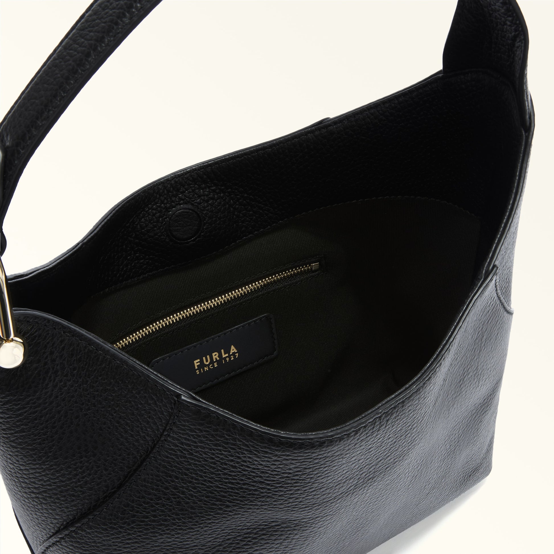 Furla Lara S Hobo Bag In Leather