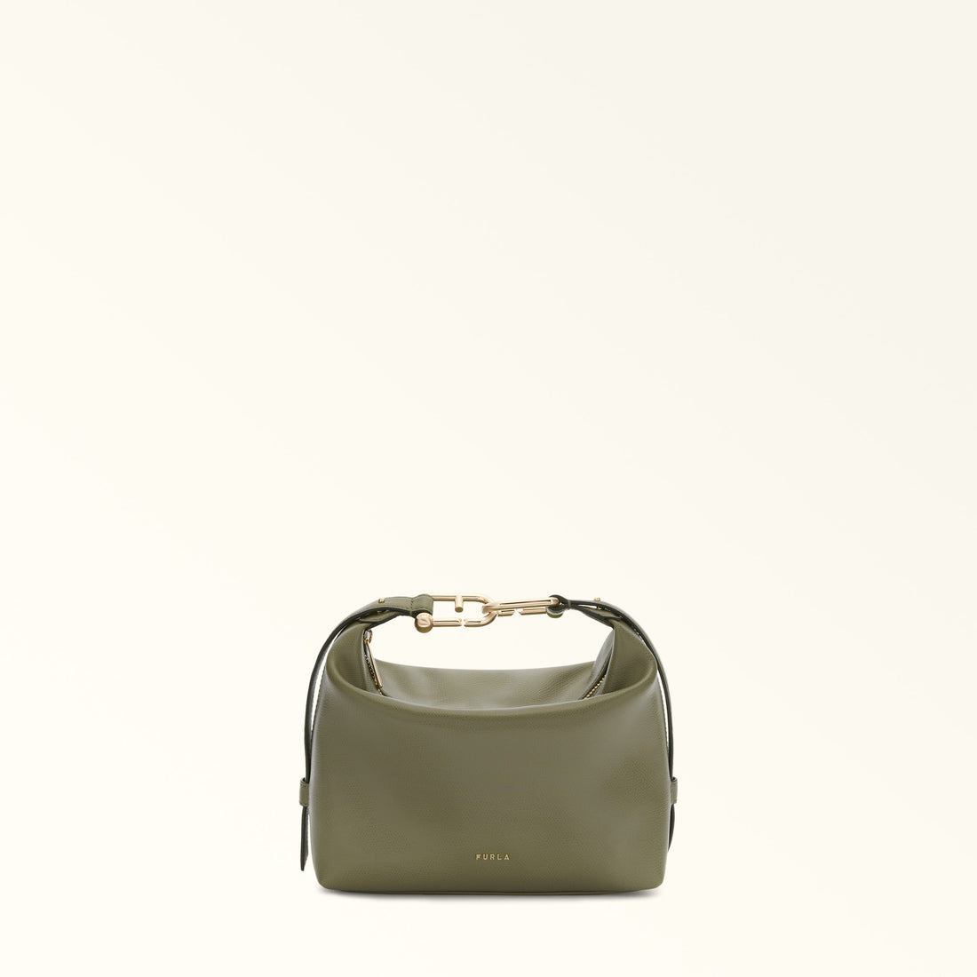 Furla Tonie Mini Hobo Bag In Leather