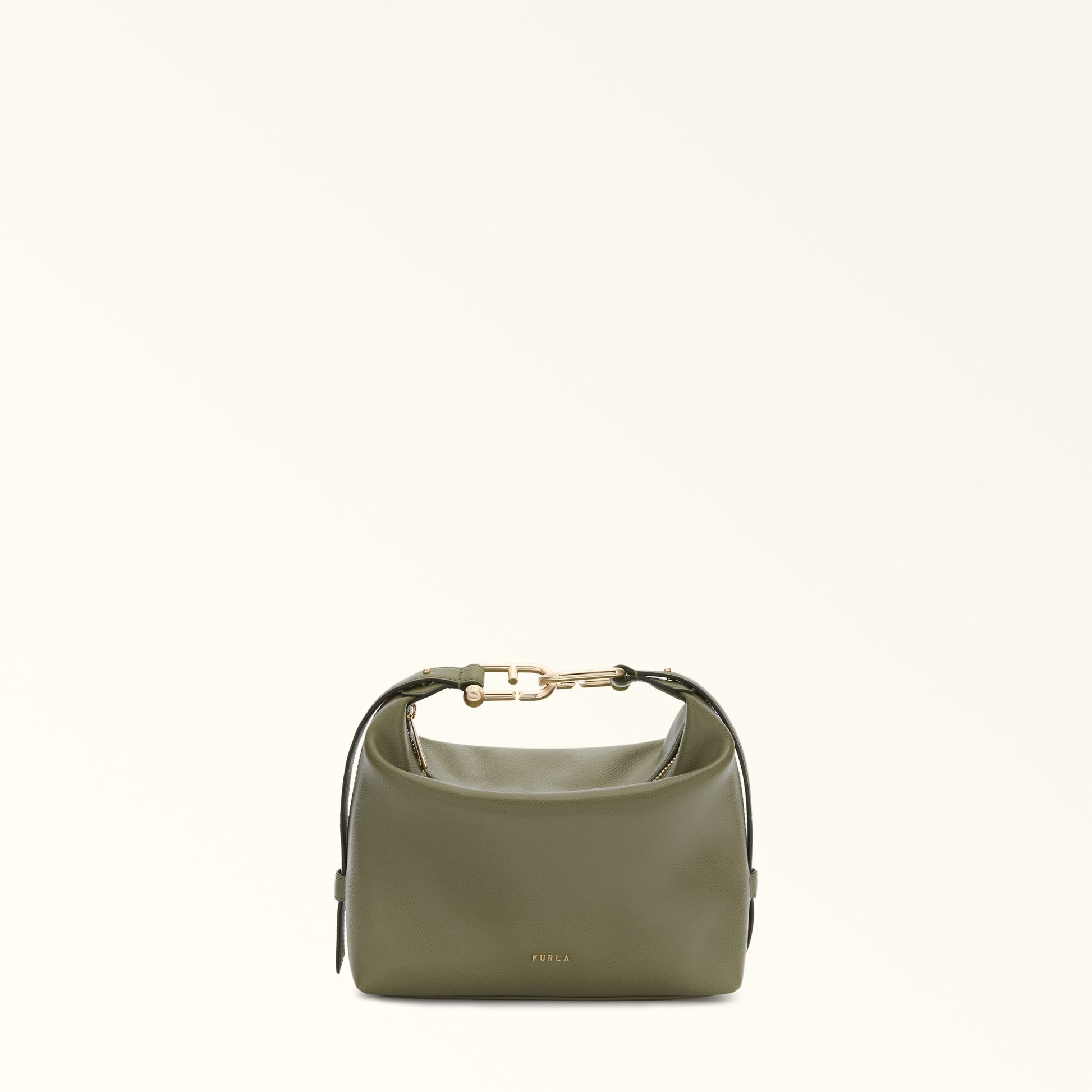 Furla Tonie Mini Hobo Bag In Leather