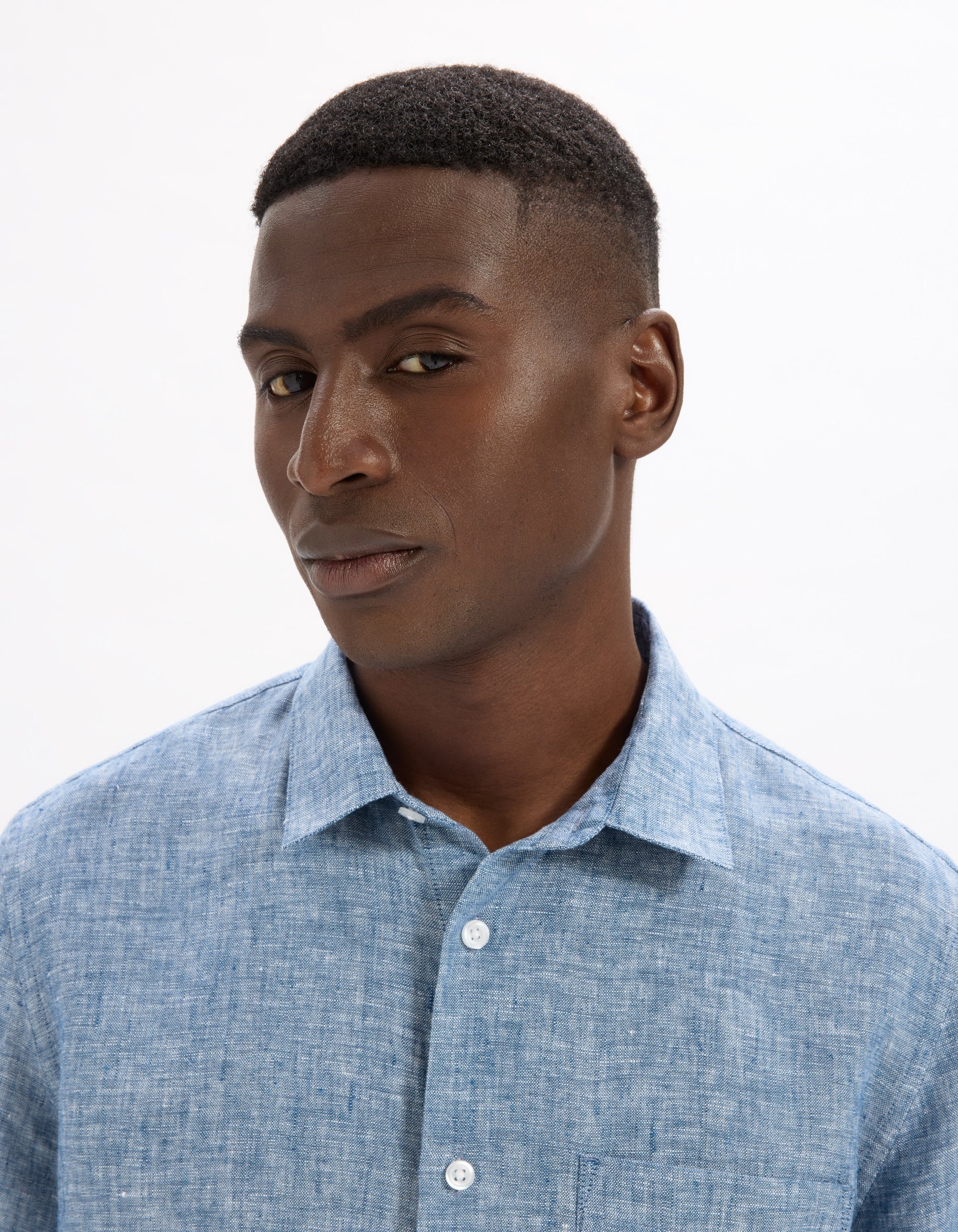 Blue Short Sleeves Shirt for Men