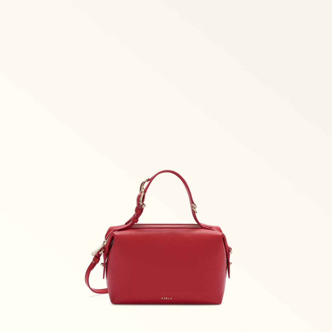 Furla Double Xl Boston  Bag In Leather