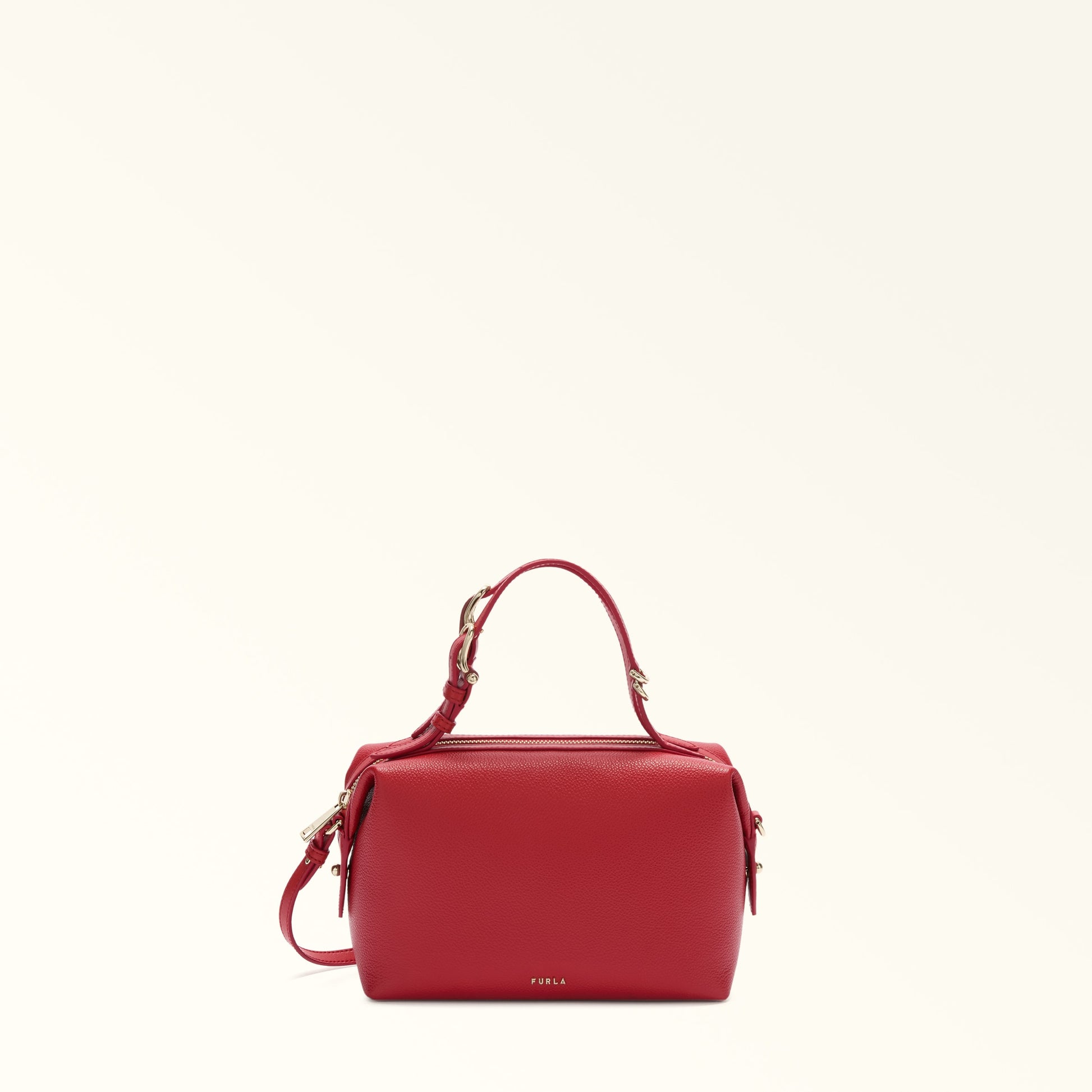 Furla Double Xl Boston  Bag In Leather