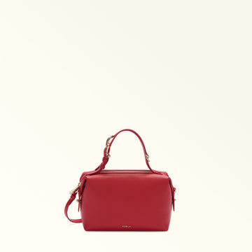 Furla Double Xl Boston  Bag In Leather