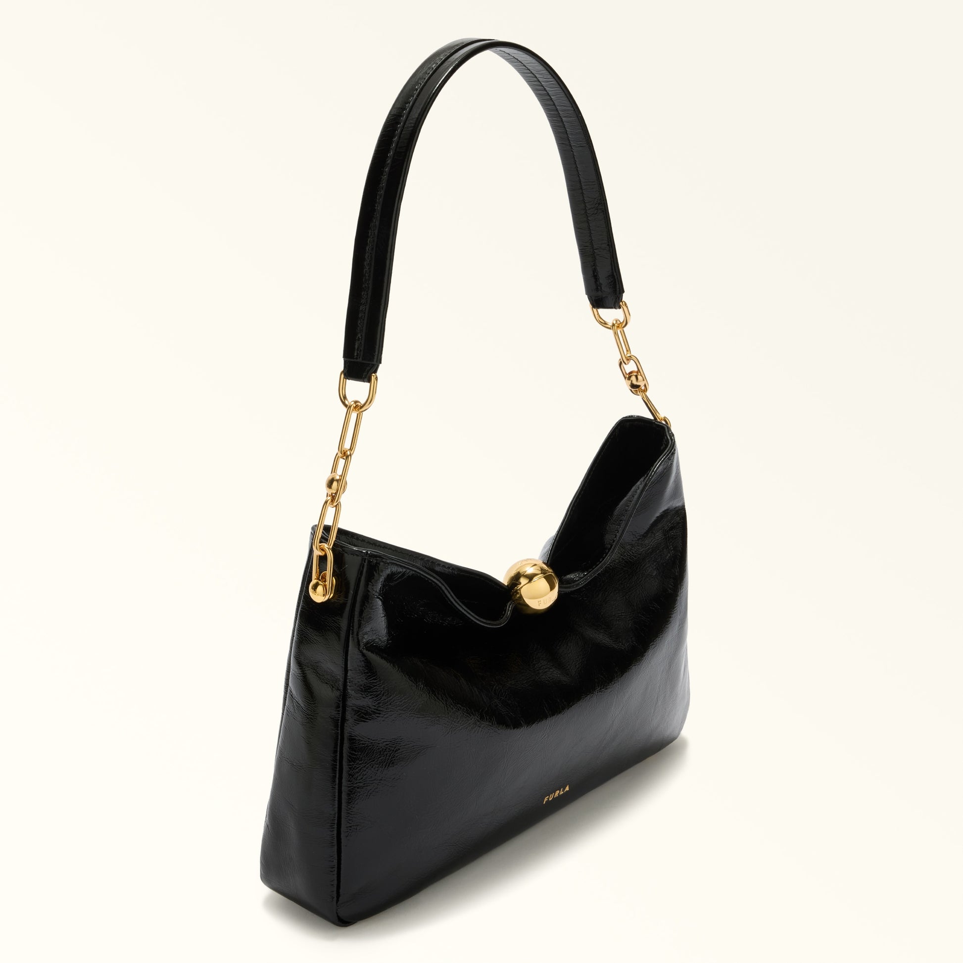 Furla Sfera Soft M Shoulder  Bag In Leather