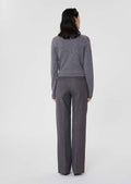Poupee grey compact canvas pants Tara Jarmon